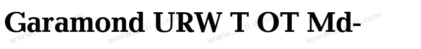 Garamond URW T OT Md字体转换